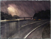 Flood Summer,  watercolor by Warren Criswell